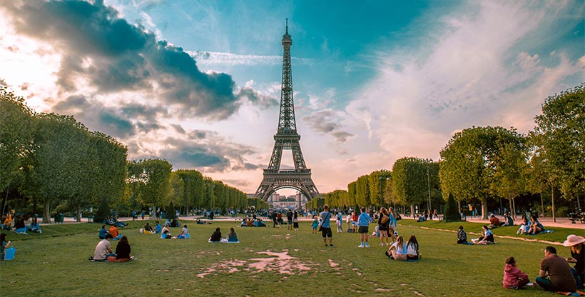 A shot of the Eiffel Tower in France, where the driving age is 18, one of the many rules that may differ slightly from your home country.