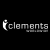 Clements white logo icon.